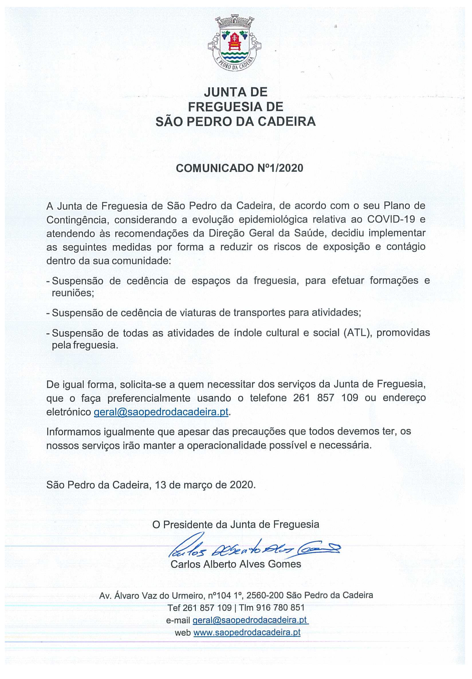 Comunicado